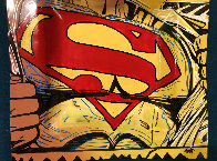Superman Unique 10x10 Original Painting by Steve Kaufman - 2 Superman Unique 10x10 Original Painting by Steve Kaufman - 2