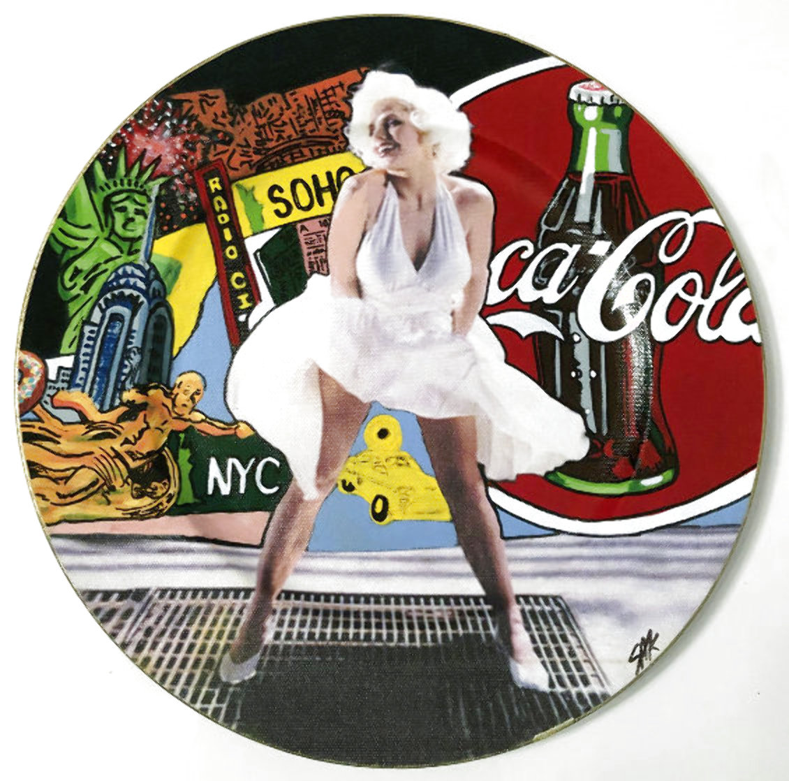 Marilyn Soho Ceramic Plate Unique 1980 8 in Other by Steve Kaufman