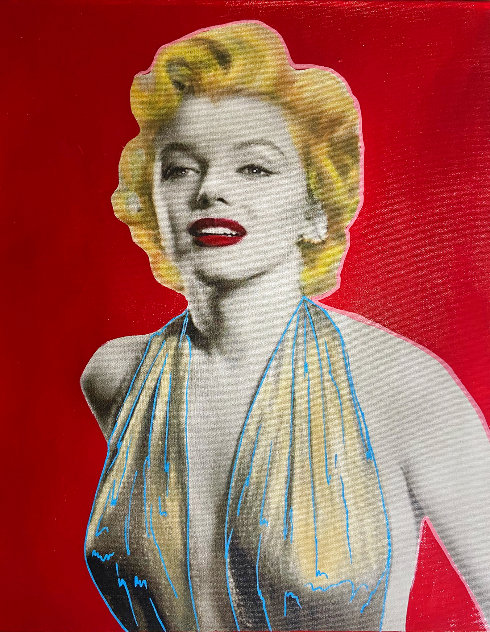 Marilyn Unique 20X17 Original Painting by Steve Kaufman