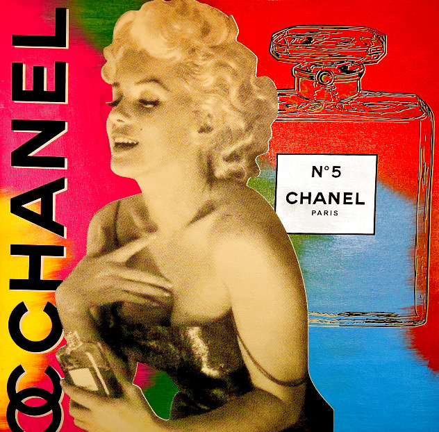 Chanel Marilyn (State 1-Flesh) GKAB 2006 Limited Edition Embellished  Silkscreen on Canvas by Steve Kaufman - For Sale on Art Brokerage