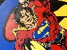 Superman Shield (Blue) 1995 - Huge - New York Limited Edition Print by Steve Kaufman - 2