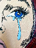 Crying Girl There He Goes Again... 26x20 Original Painting by Steve Kaufman - 4