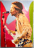 Jimi Hendrix Performance Unique 1967 67x47 - Huge Mural Size Original Painting by Steve Kaufman - 1