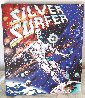Silver Surfer 1999 Embellished - HS by Stan Lee Limited Edition Print by Steve Kaufman - 1