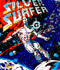 Silver Surfer 1999 Embellished - HS by Stan Lee Limited Edition Print by Steve Kaufman - 3