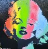 Black Large Marilyn 2002 Embellished - Huge Limited Edition Print by Steve Kaufman - 1