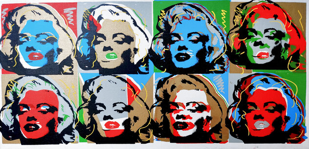 Seeing Double 2007 Embellished Silkscreen on Canvas Limited Edition Print by Steve Kaufman