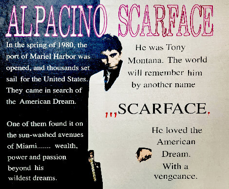 Scarface 2002 Embellished - Huge Limited Edition Print - Steve Kaufman