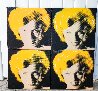 Short Hair Marilyn Quadtych 2002 Embellished Limited Edition Print by Steve Kaufman - 2