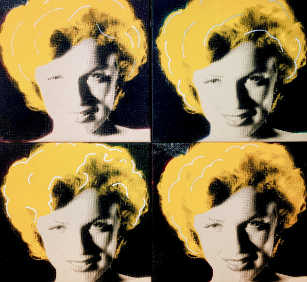 Short Hair Marilyn Quadtych 2002 Embellished Limited Edition Print by Steve Kaufman