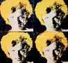 Short Hair Marilyn Quadtych 2002 Embellished Limited Edition Print by Steve Kaufman - 0