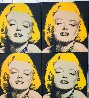 Marilyn Eyes Closing AP Quadtych 2003 Embellished Limited Edition Print by Steve Kaufman - 2