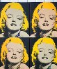 Marilyn Eyes Closing AP Quadtych 2003 Embellished Limited Edition Print by Steve Kaufman - 3