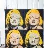 Marilyn Eyes Closing AP Quadtych 2003 Embellished Limited Edition Print by Steve Kaufman - 1