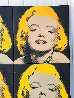 Marilyn Eyes Closing AP Quadtych 2003 Embellished Limited Edition Print by Steve Kaufman - 4