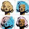 Gold Marilyn Suite of 4 2002 Embellished - Huge Limited Edition Print by Steve Kaufman - 0