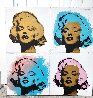 Gold Marilyn Suite of 4 2002 Embellished - Huge Limited Edition Print by Steve Kaufman - 1