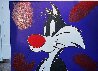 Sylvester AP 2005 Embellished on Canvas Limited Edition Print by Steve Kaufman - 2