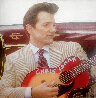 Chris Isaak 2007 - Signed Twice Limited Edition Print by Steve Kaufman - 0