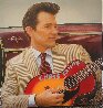 Chris Isaak 2007 - Signed Twice Limited Edition Print by Steve Kaufman - 2