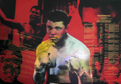 Muhammad Ali, The Greatest Series, State II AP 1996 Embellished Limited Edition Print - Steve Kaufman