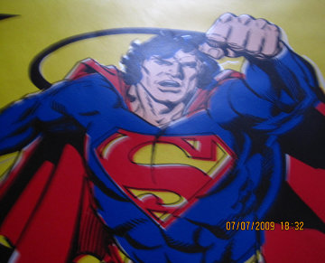 Superman Yellow AP Limited Edition Print - Steve Kaufman Superman Yellow AP Limited Edition Print - Steve Kaufman