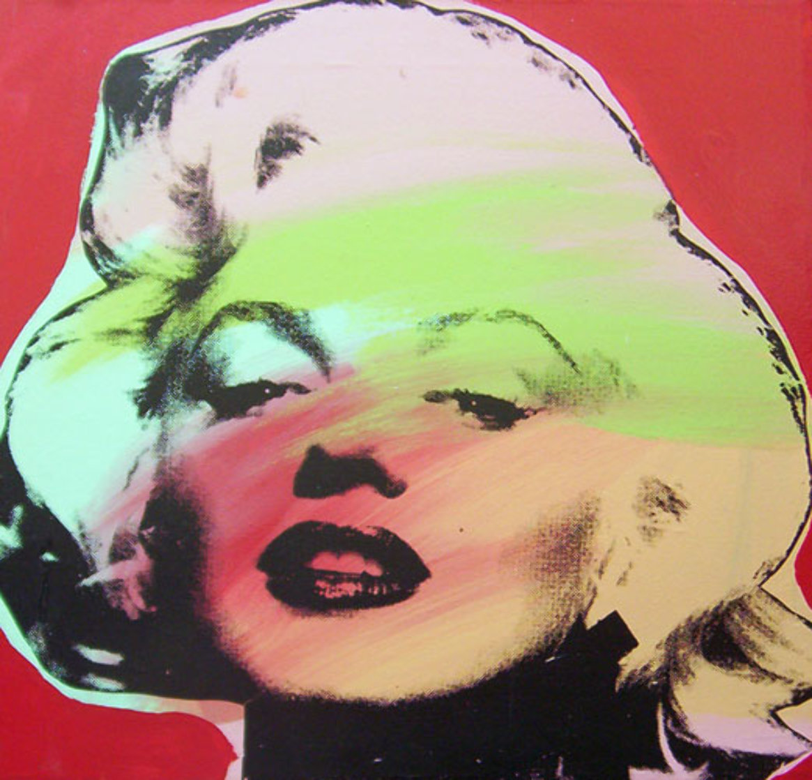 Marilyn Monroe State I Red Background 1995 Limited Edition Print by Steve Kaufman Marilyn Monroe State I Red Background 1995 Limited Edition Print by Steve Kaufman