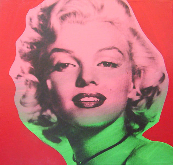Marilyn Monroe State VII Red Background 1995 Limited Edition Print by Steve Kaufman Marilyn Monroe State VII Red Background 1995 Limited Edition Print by Steve Kaufman