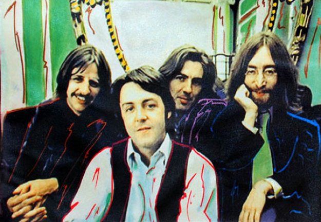 Beatles 19x13 Limited Edition Print by Steve Kaufman Beatles 19x13 Limited Edition Print by Steve Kaufman