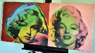 Double Marilyn Monroe, Red and Pink 2005 Limited Edition Print by Steve Kaufman - 1 Double Marilyn Monroe, Red and Pink 2005 Limited Edition Print by Steve Kaufman - 1