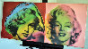 Double Marilyn Monroe, Red and Pink 2005 Limited Edition Print by Steve Kaufman - 1