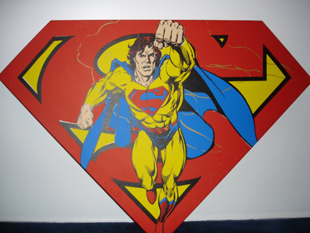 Superman Shield (Red) 1995 Limited Edition Print by Steve Kaufman