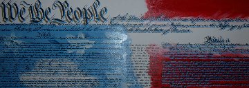 We the People Constitution Embellished Limited Edition Print - Steve Kaufman We the People Constitution Embellished Limited Edition Print - Steve Kaufman