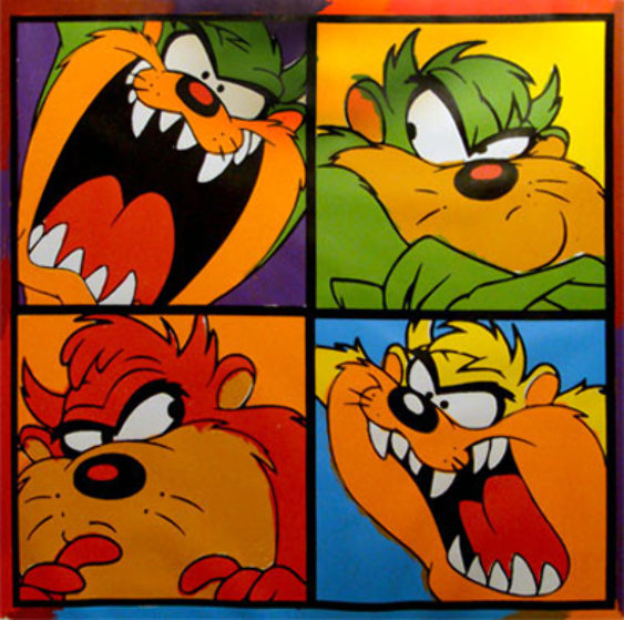 Taz With Attitude Limited Edition Print by Steve Kaufman Taz With Attitude Limited Edition Print by Steve Kaufman