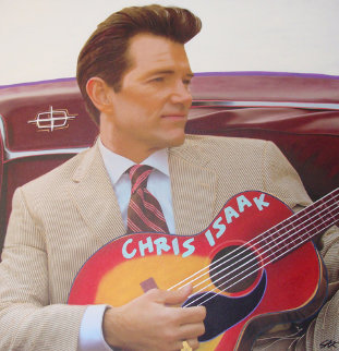 Chris Isaak Unique 2007 50x48 Super Huge Original Painting - Steve Kaufman Chris Isaak Unique 2007 50x48 Super Huge Original Painting - Steve Kaufman