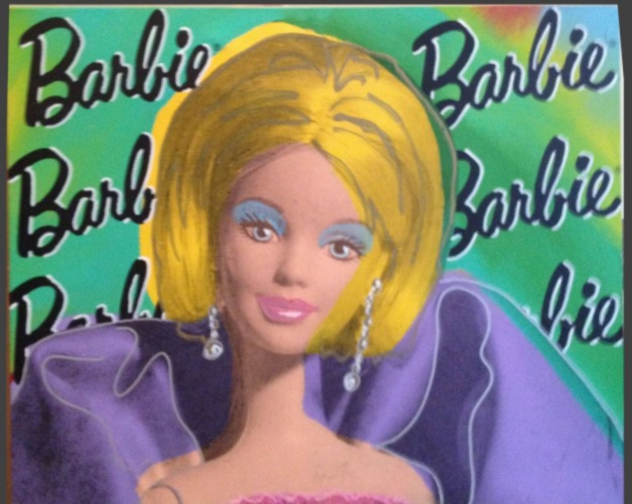 Barbie Doll 2000 Embellished Limited Edition Print by Steve Kaufman Barbie Doll 2000 Embellished Limited Edition Print by Steve Kaufman