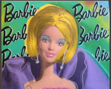 Barbie Doll 2000 Embellished Limited Edition Print - Steve Kaufman