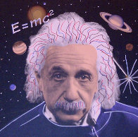 Albert Einstein E=mc2 by Steve Kaufman - For Sale on Art Brokerage