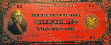 $2.00 Two Dollar Jefferson Bill Limited Edition Print - Steve Kaufman $2.00 Two Dollar Jefferson Bill Limited Edition Print - Steve Kaufman