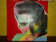 Elvis State VII -Young Embellished Limited Edition Print by Steve Kaufman - 1 Elvis State VII -Young Embellished Limited Edition Print by Steve Kaufman - 1