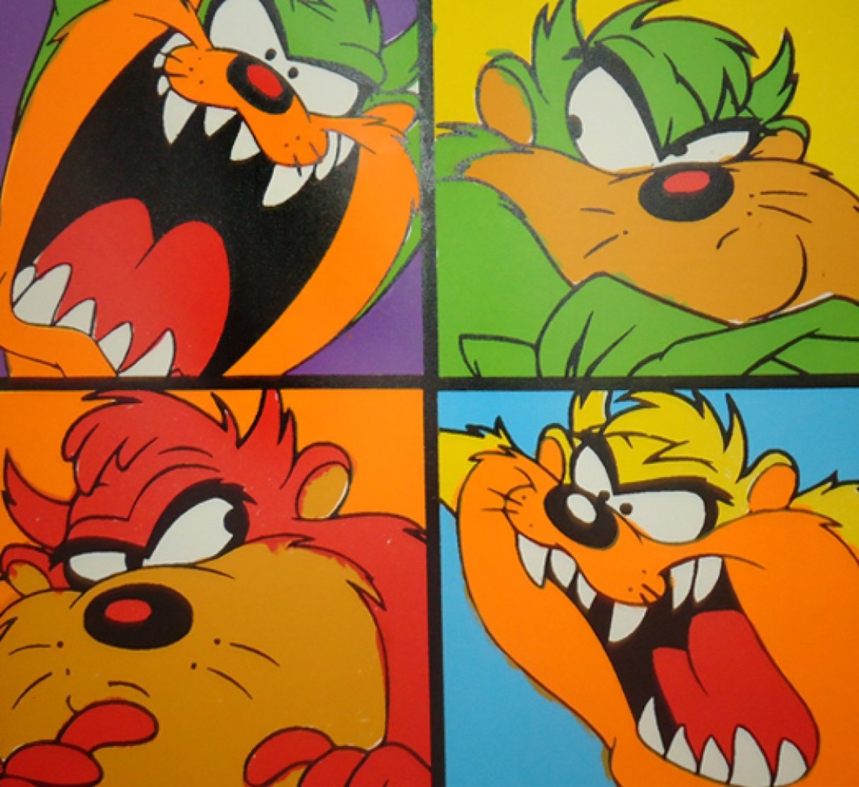 Taz With Attitude PP Limited Edition Print by Steve Kaufman Taz With Attitude PP Limited Edition Print by Steve Kaufman