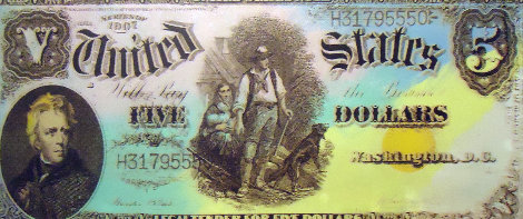 Five Dollar Bill AP Limited Edition Print - Steve Kaufman