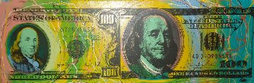 Old And New $100 Dollar Unique TP 2006 Huge Limited Edition Print - Steve Kaufman Old And New $100 Dollar Unique TP 2006 Huge Limited Edition Print - Steve Kaufman