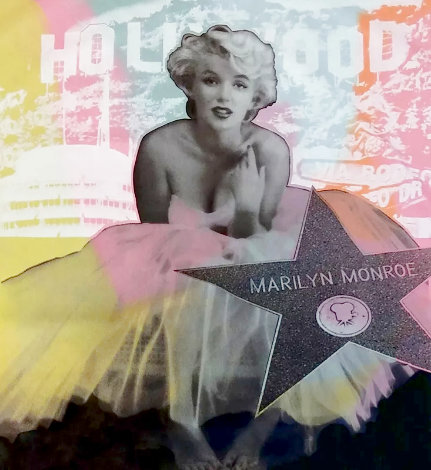 Hollywood Marilyn GP 30x30 Embellished Limited Edition Print - Steve Kaufman