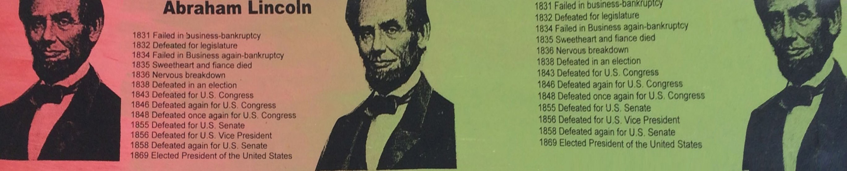Abe Lincoln Portrait of an Achiever PP Limited Edition Print by Steve Kaufman Abe Lincoln Portrait of an Achiever PP Limited Edition Print by Steve Kaufman