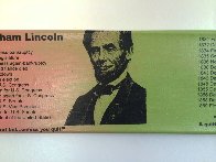 Abe Lincoln Portrait of an Achiever PP Limited Edition Print by Steve Kaufman - 7