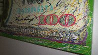 $100 Bill Original Painting by Steve Kaufman - 2 $100 Bill Original Painting by Steve Kaufman - 2