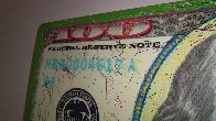 $100 Bill Original Painting by Steve Kaufman - 3 $100 Bill Original Painting by Steve Kaufman - 3