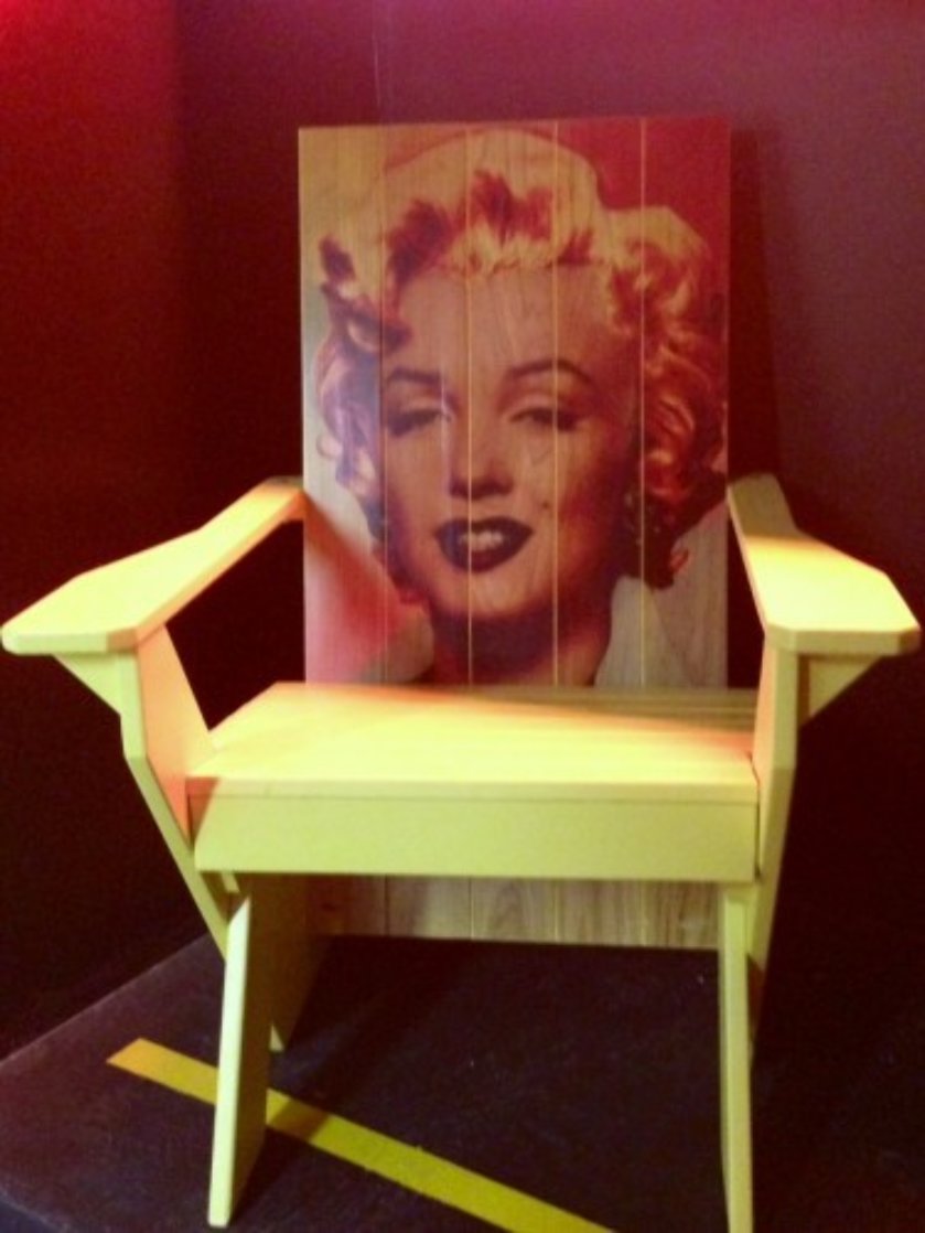 Marilyn Monroe Adirondack Chair #1 2007 Unique Other by Steve Kaufman Marilyn Monroe Adirondack Chair #1 2007 Unique Other by Steve Kaufman