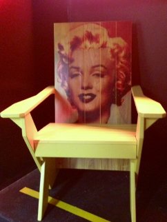 Marilyn Monroe Adirondack Chair #1 2007 Unique Other - Steve Kaufman Marilyn Monroe Adirondack Chair #1 2007 Unique Other - Steve Kaufman